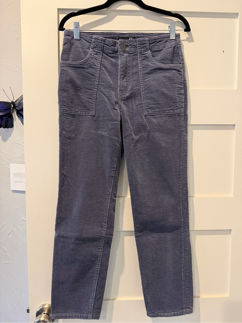 Kut from the Kloth Women’s Straight-Leg Corduroy Jeans - Slate Blue